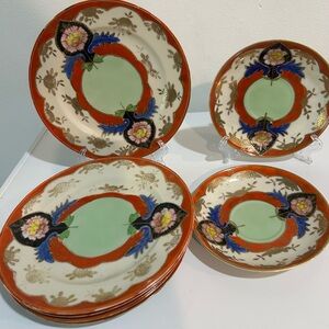 Vintage Mepoco Ware Japan Hand Painted -7 plate